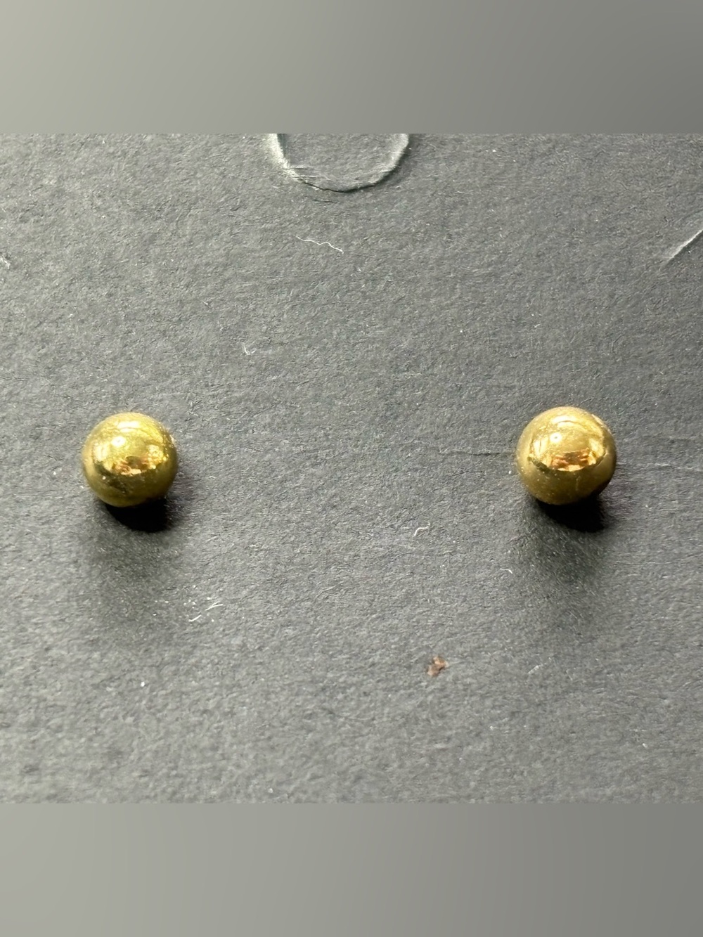 Gold Tone Ball Stud Earrings - Women Jewelry